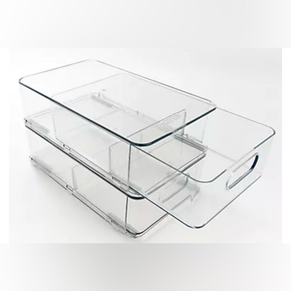 Clear Stackable Storage Bins - Picture 1 of 10